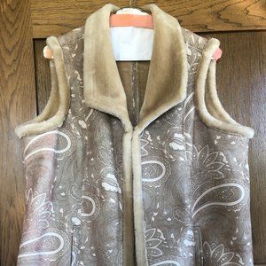 Coldwater Creek Fur Vest